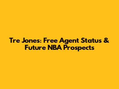 Tre Jones: Free Agent Status & Future NBA Prospects